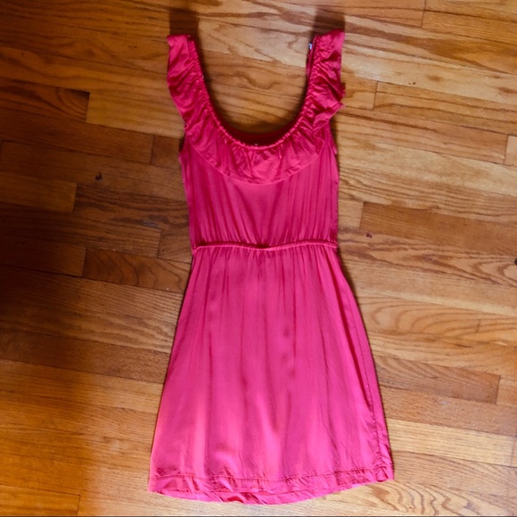 B. Smart | Coral Ruffle Mini Sundress - Picture 6 of 6